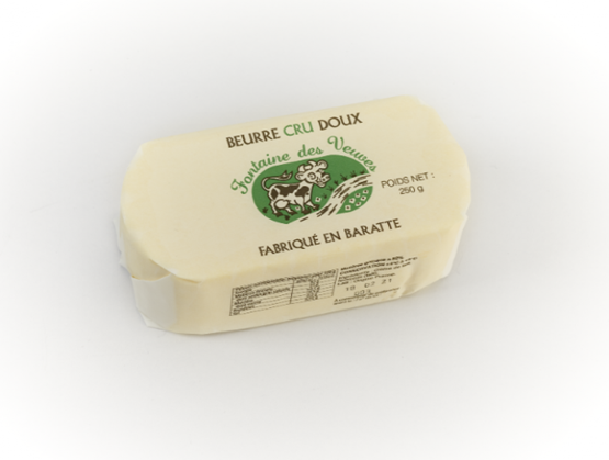 Block of Fontaine des Veuves raw sweet butter