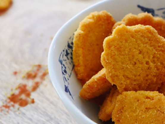 Biscuits in a white bowl
