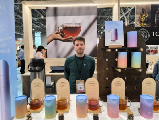 Arnaud Monville sur le stand Brume Gourmet Selection 2025