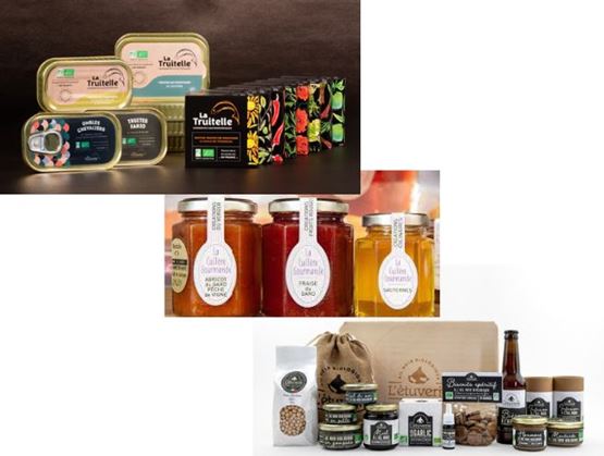 Visuels Occitanie Gourmet au nombre de trois présentants leur différents produits