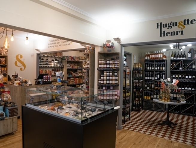 interieur de l'épicerie Huguette et Henri à Paris 