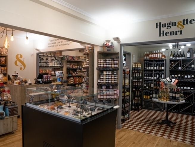 interieur de l'épicerie Huguette et Henri à Paris