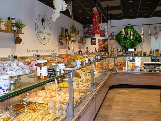 Intérieur de l'Épicerie Nonna Teresa