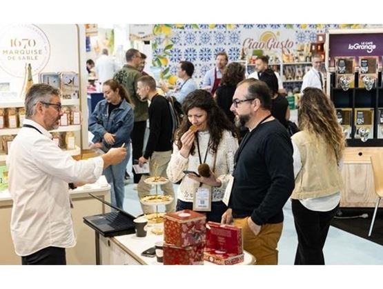 Exposants sur un stand de Gourmet Selection 2025