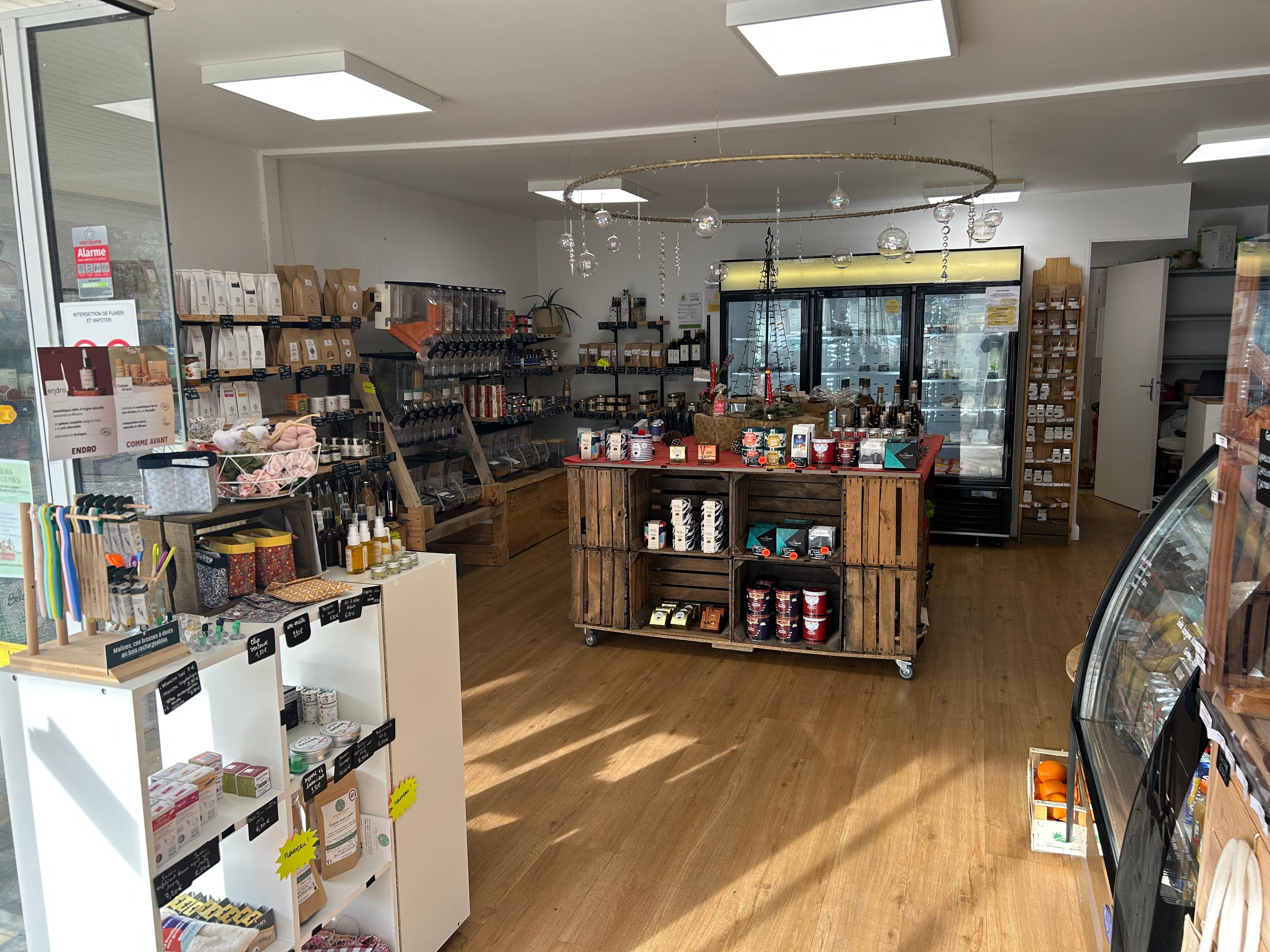 Intérieur de l'épicerie L'empreinte