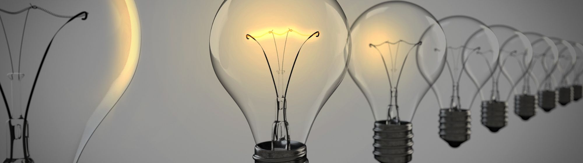 Lightbulbs on
