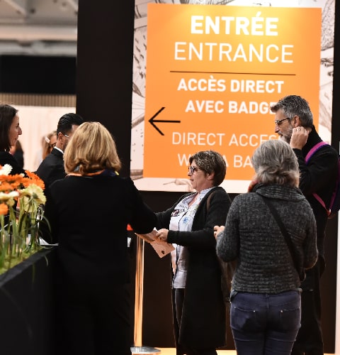 Flyer at the entrance of the show