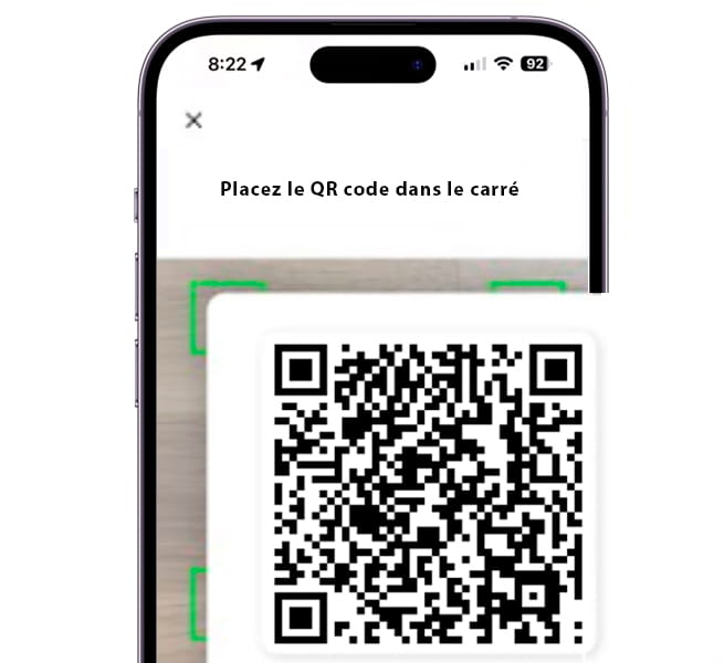 Rented smartphone for badge scanning
