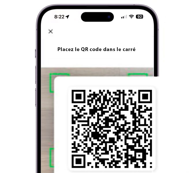 Smartphone loué pour lecteur de badge