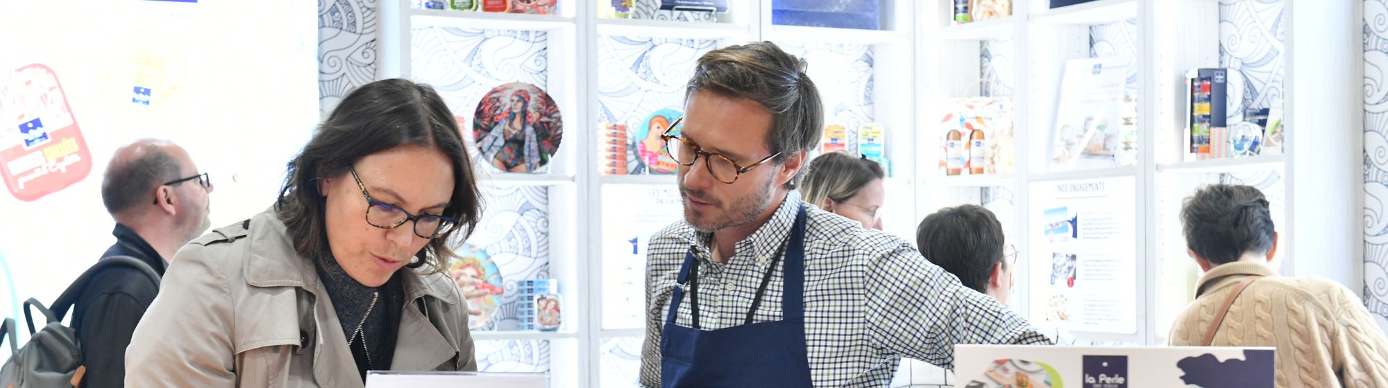 Perle des Dieux booth on Gourmet Selection
