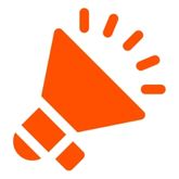 Icône orange représentant une caisse remplie de produits alimentaires, symbolisant la préparation des prises de parole et des temps forts de communication.