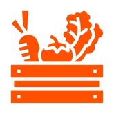 Icône orange en forme de mégaphone représentant la promotion et les opportunités de communication tout au long de l’année.