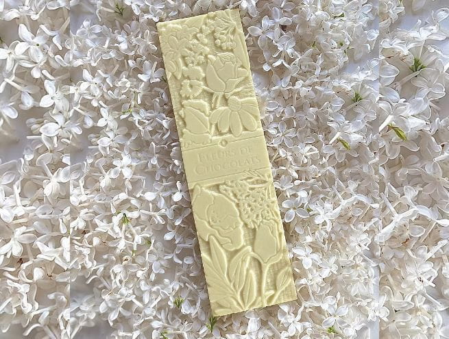 White Chocolate Enfleurage Bar 45% Organic with Jasminum Grandiflorum