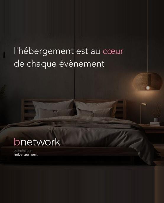 Chambre d'hôtel moderne proposé par Bnetwork pour Gourmet Selection