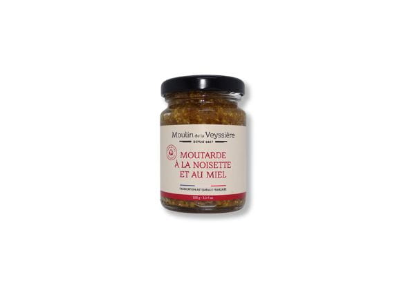 Moutarde à la noisette et au miel - Moulin de la Veyssière & Apisphère - Condiments & sauces